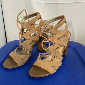 Sam Edelman suede lace up‎ heels size 9.5